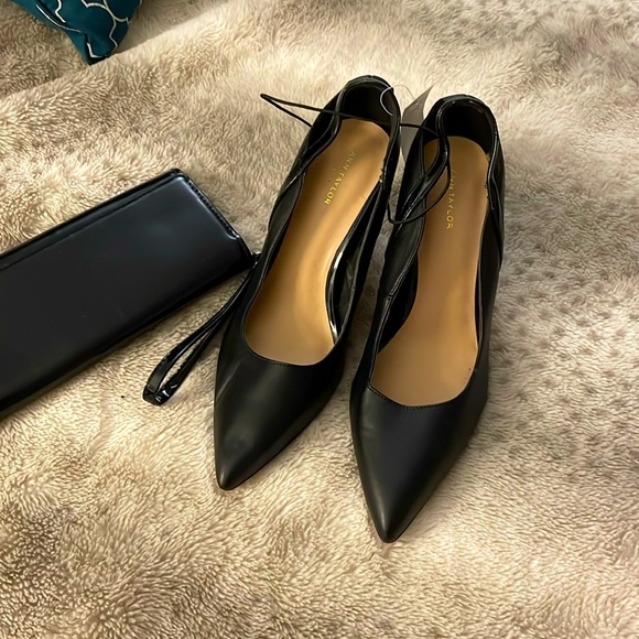 Ann Taylor Shoes - Ann Taylor black leather heels. Work or play. 4 in heel. NWT